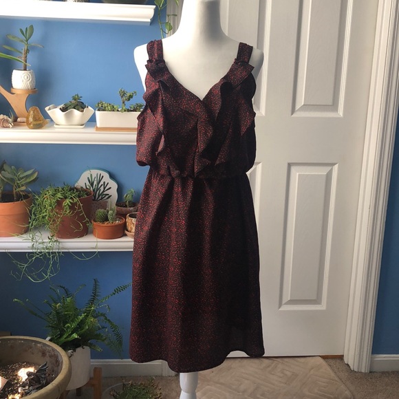🌺Summer dress red/black pattern🌺 - Picture 2 of 4